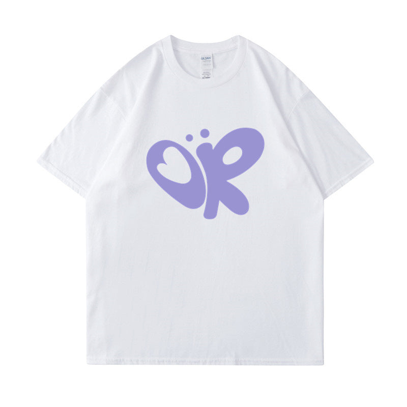Kvinnors avslappnad T-shirt med unik grafisk tryck Mirla-Eva Jonsson