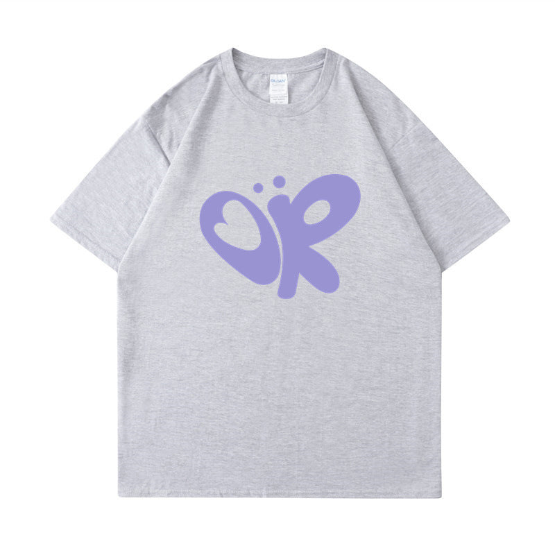 Kvinnors avslappnad T-shirt med unik grafisk tryck Mirla-Eva Jonsson