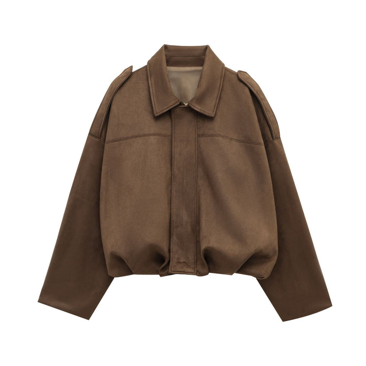 Kvinnors avslappnad blousonjacka med mjukt material och moderna detaljer Mirla-Eva Jonsson