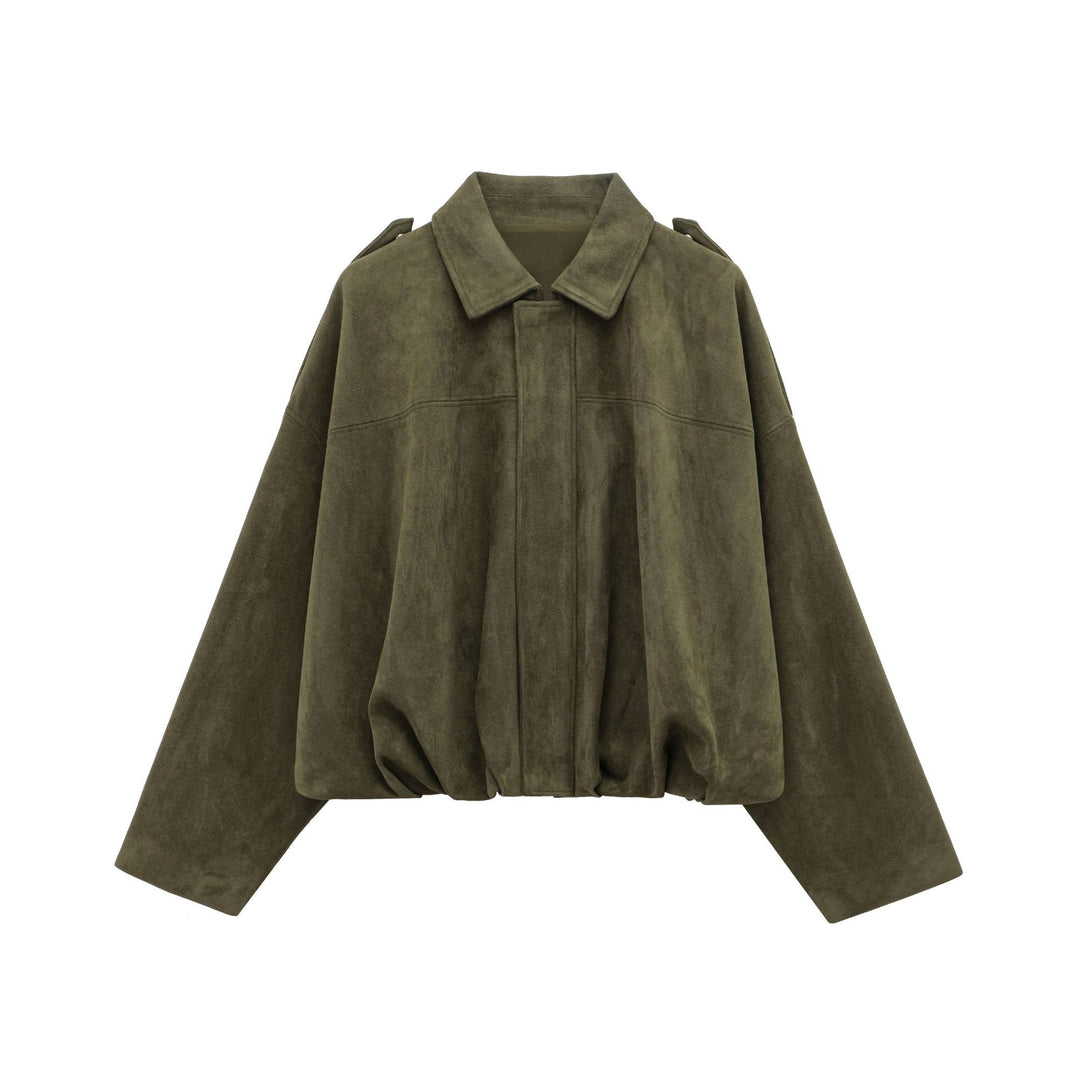 Kvinnors avslappnad blousonjacka med mjukt material och moderna detaljer Mirla-Eva Jonsson