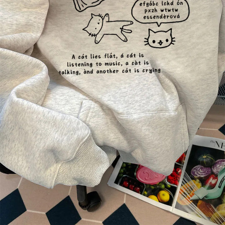 Kvinnors avslappnad hoodie Mirla-Eva Jonsson