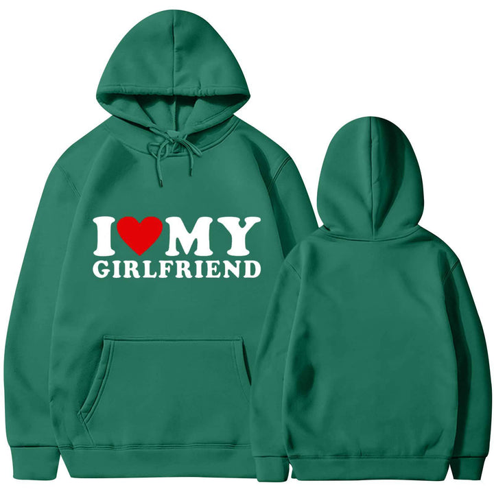 Kvinnors avslappnad hoodie med hjärtgrafik Mirla-Eva Jonsson