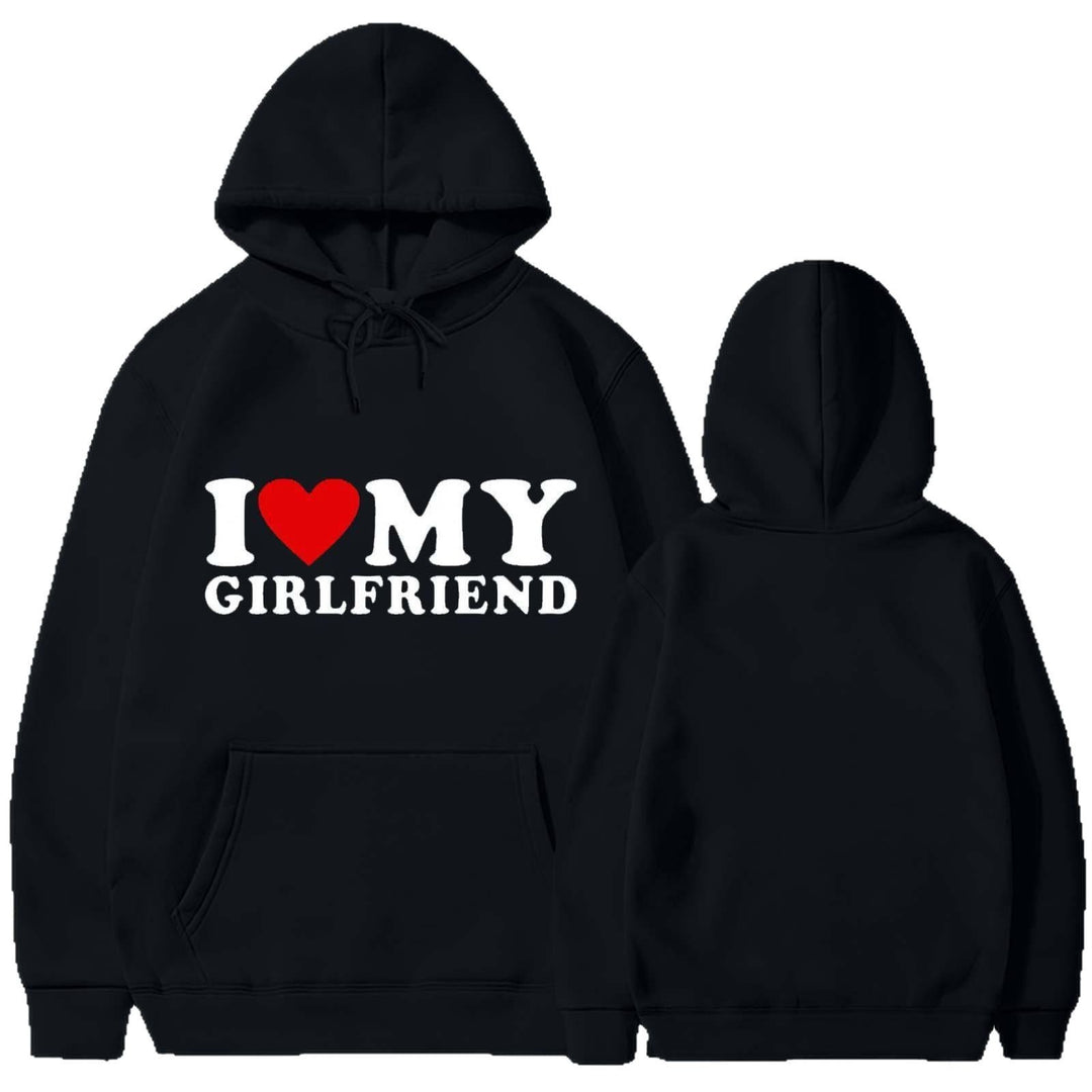 Kvinnors avslappnad hoodie med hjärtgrafik Mirla-Eva Jonsson