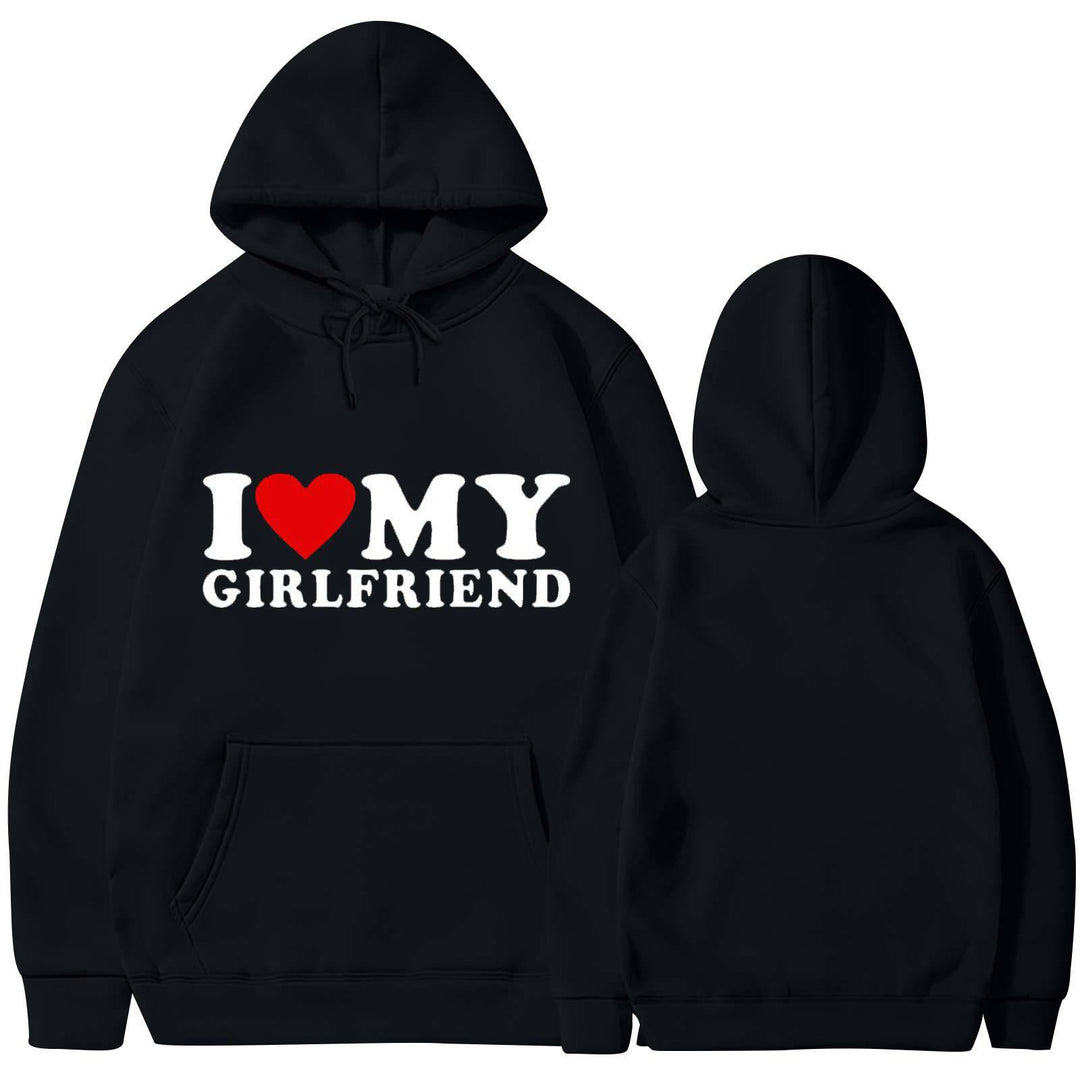 Kvinnors avslappnad hoodie med hjärtgrafik Mirla-Eva Jonsson