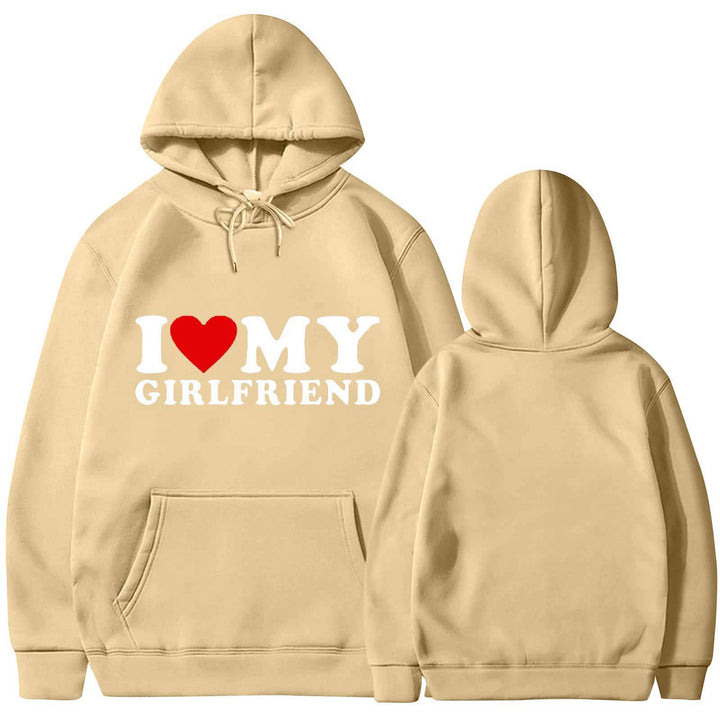 Kvinnors avslappnad hoodie med hjärtgrafik Mirla-Eva Jonsson