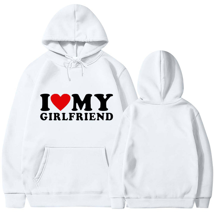 Kvinnors avslappnad hoodie med hjärtgrafik Mirla-Eva Jonsson