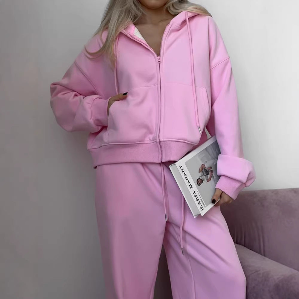 Kvinnors avslappnad hoodie med högkvalitativ dragkedja Mirla-Eva Jonsson