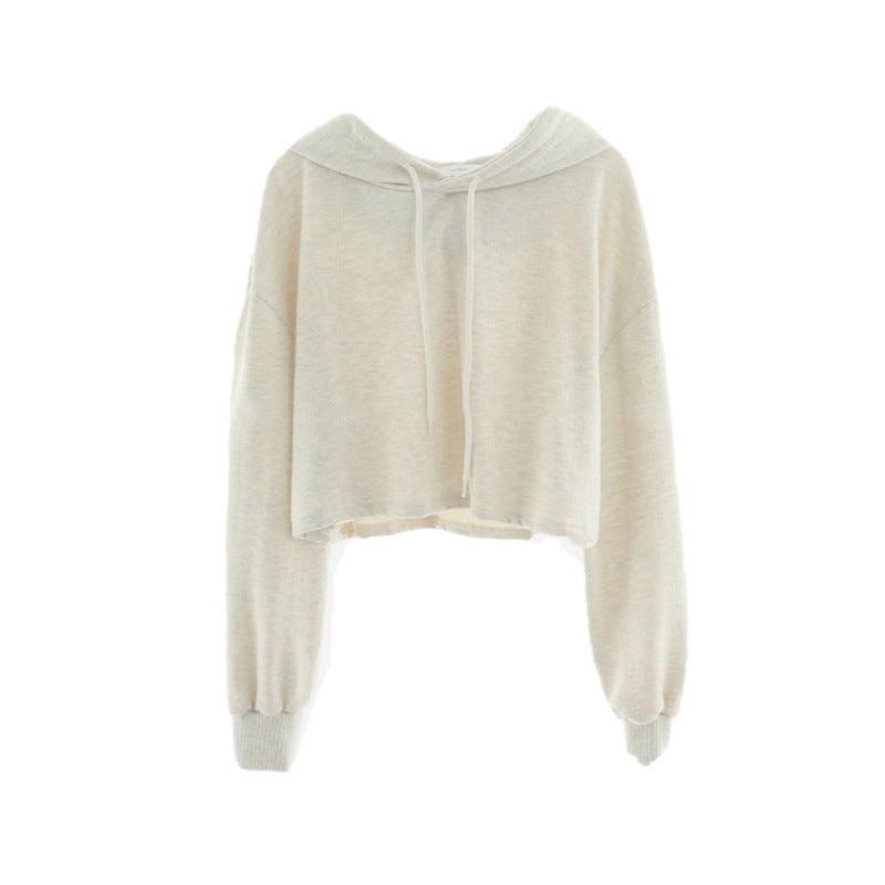Kvinnors avslappnad kort hoodie Mirla 1772505824-Eva Jonsson