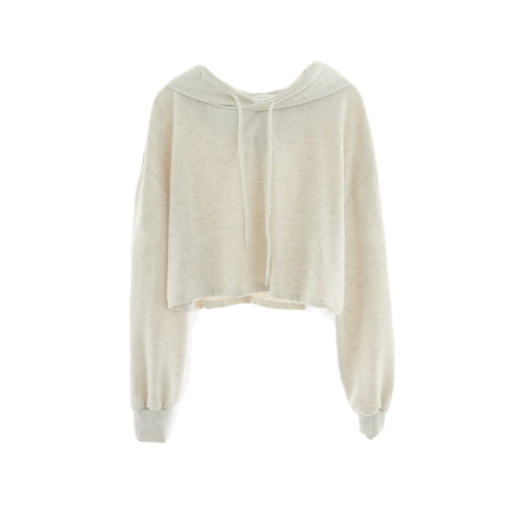 Kvinnors avslappnad kort hoodie Mirla 1772505824-Eva Jonsson
