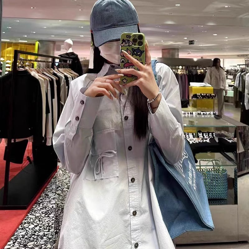 Kvinnors avslappnad oversize knäppblus Mirla-Eva Jonsson