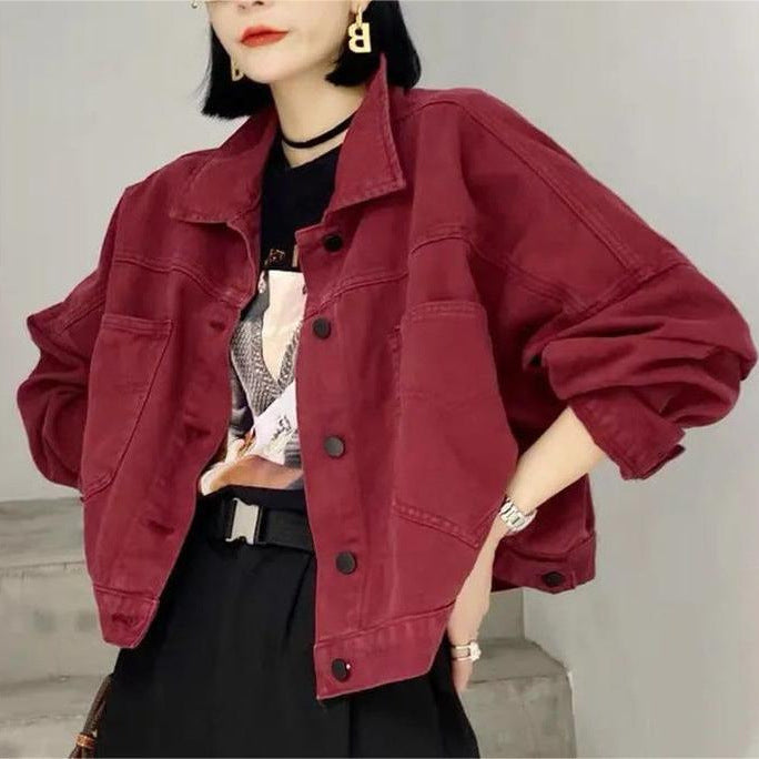 Kvinnors avslappnad oversized denimjacka Mirla-Eva Jonsson