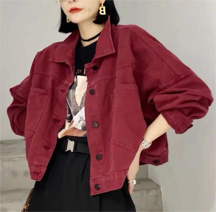 Kvinnors avslappnad oversized denimjacka Mirla-Eva Jonsson