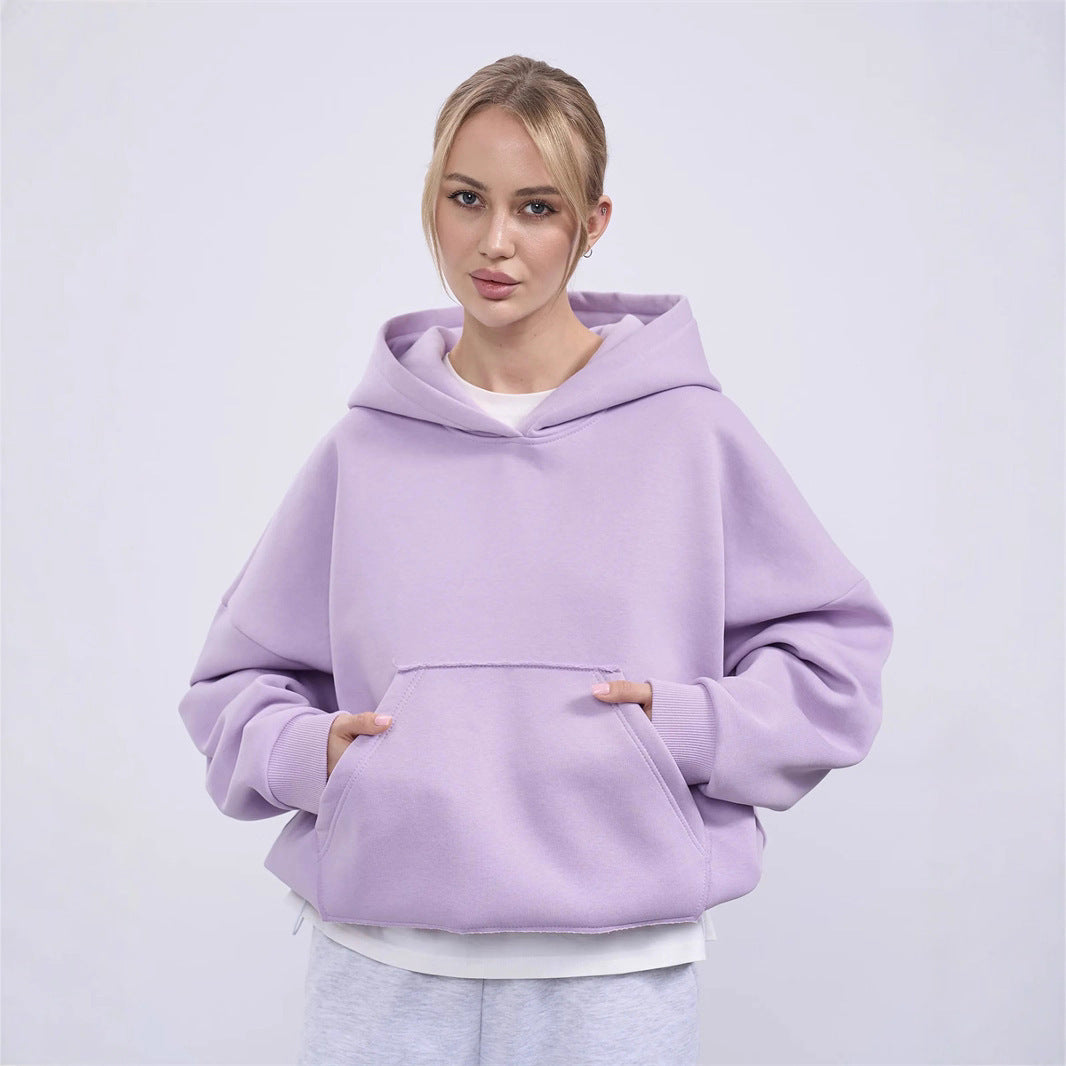 Kvinnors avslappnad oversized hoodie med känguruficka och mjukt foder Mirla-Eva Jonsson