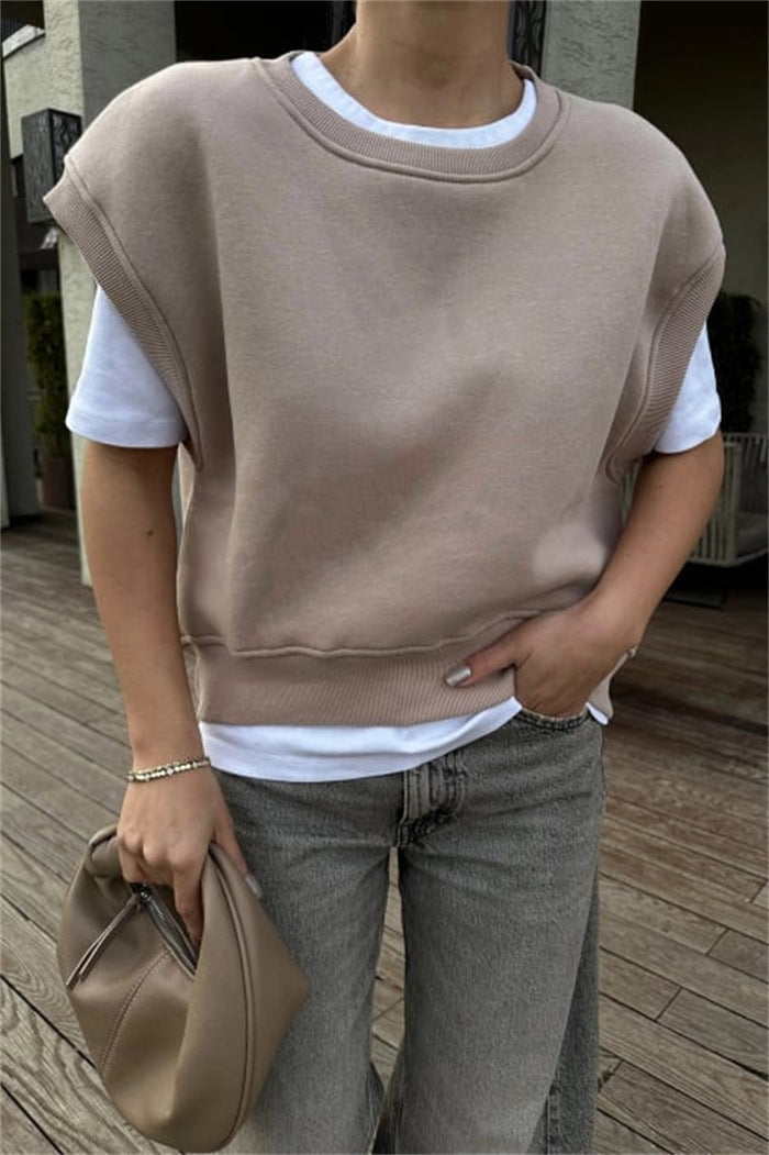 Kvinnors avslappnad oversized sweatshirt med breda ärmar och hög midja Mirla-Eva Jonsson
