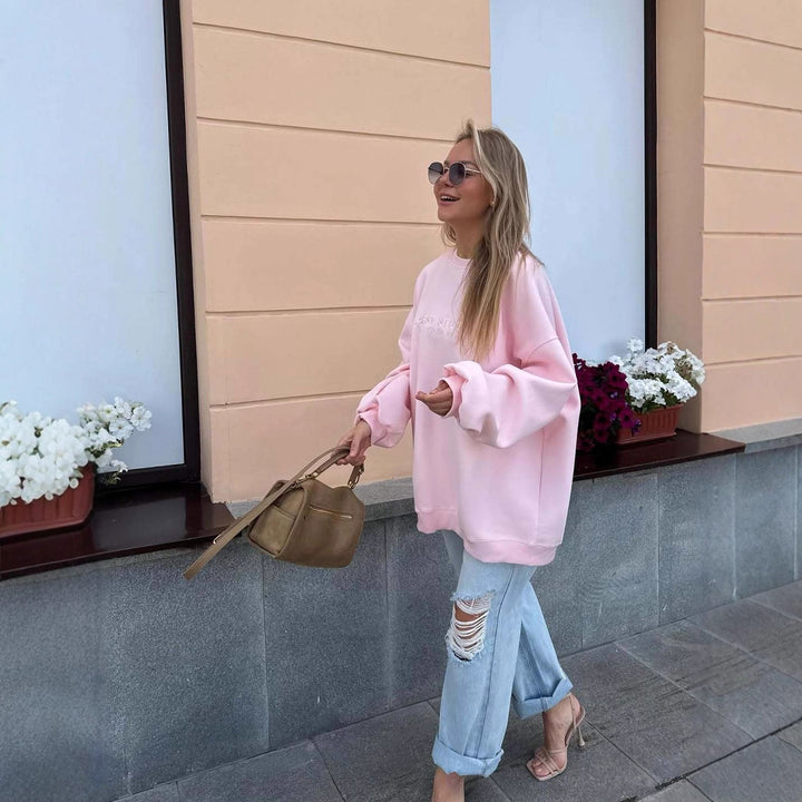 Kvinnors avslappnad oversized tröja Mirla-Eva Jonsson