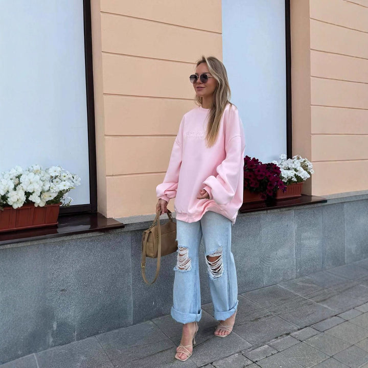 Kvinnors avslappnad oversized tröja Mirla-Eva Jonsson