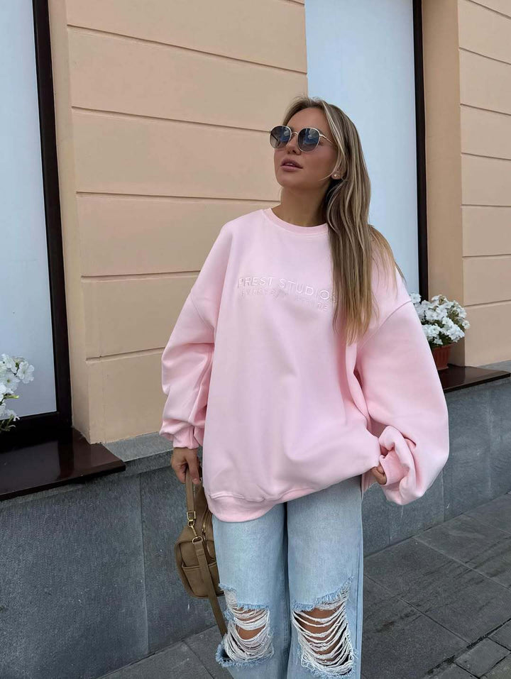 Kvinnors avslappnad oversized tröja Mirla-Eva Jonsson