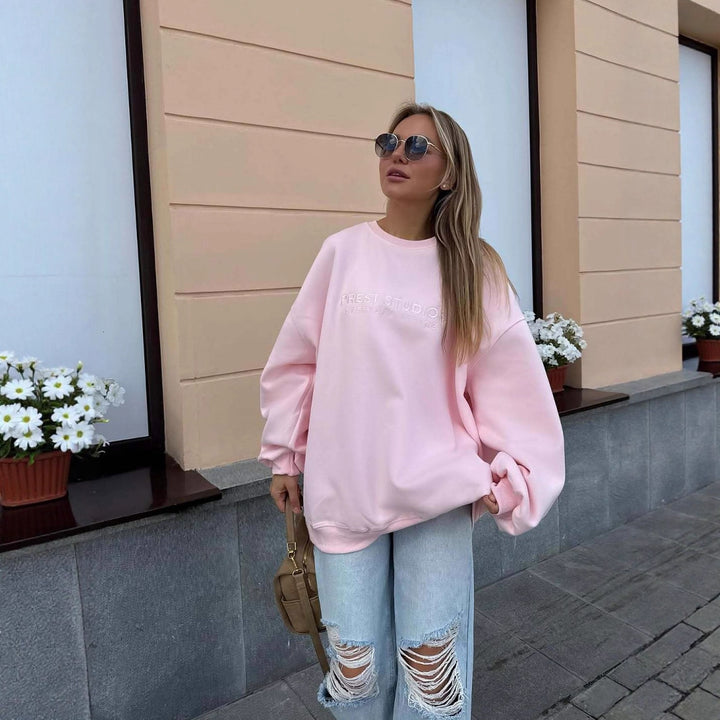 Kvinnors avslappnad oversized tröja Mirla-Eva Jonsson