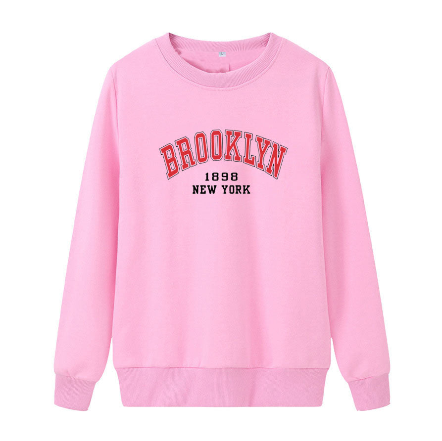 Kvinnors avslappnad oversized tröja med Brooklyn tryck Mirla-Eva Jonsson
