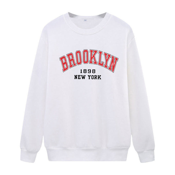 Kvinnors avslappnad oversized tröja med Brooklyn tryck Mirla-Eva Jonsson