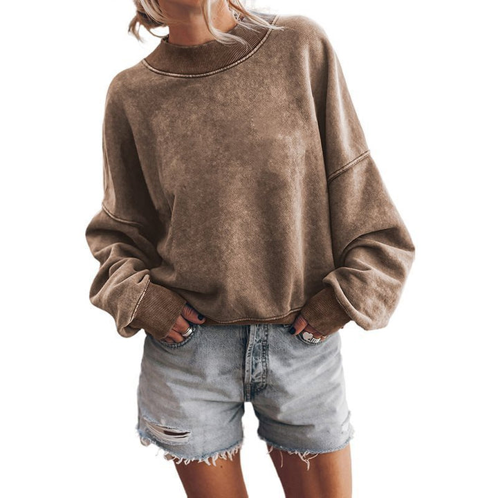 Kvinnors avslappnad oversized tröja med texturerat material Mirla-Eva Jonsson
