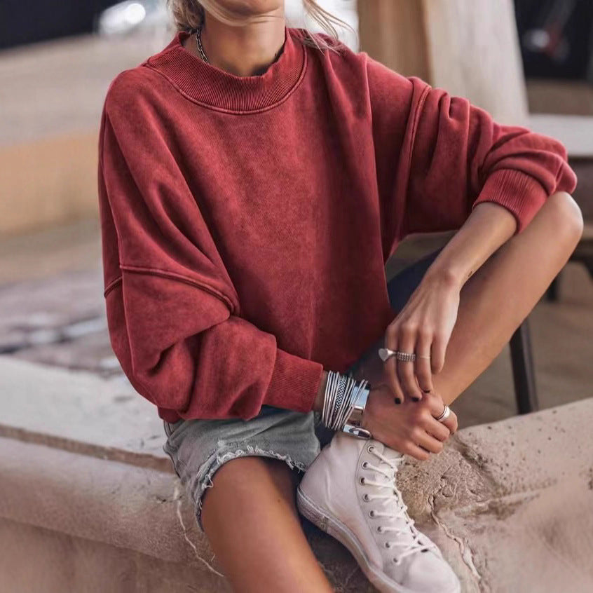 Kvinnors avslappnad oversized tröja med texturerat material Mirla-Eva Jonsson