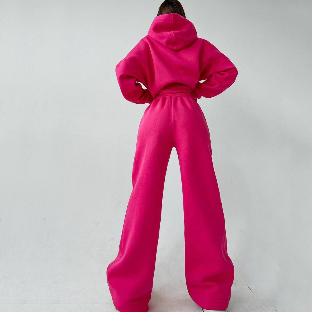 Kvinnors avslappnad passform hoodie och lösa sweatpants set Mirla-Eva Jonsson