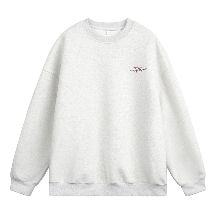 Kvinnors avslappnad sweatshirt gjord av högkvalitativ bomull och med en modern tryck Mirla-Eva Jonsson