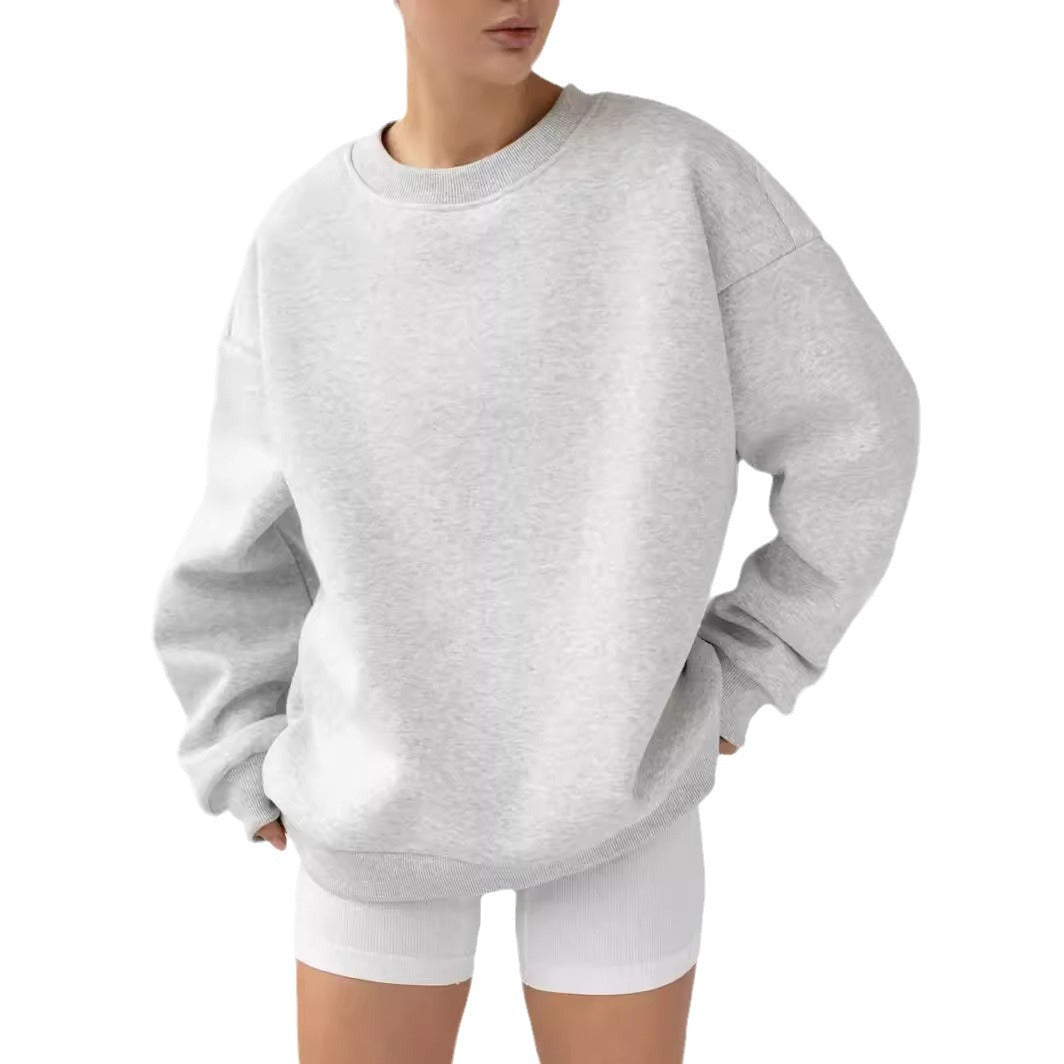Kvinnors avslappnad sweatshirt med breda axlar och mjukt foder Mirla-Eva Jonsson