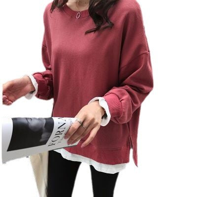 Kvinnors avslappnad sweatshirt med lös passform och moderna detaljer-Eva Jonsson