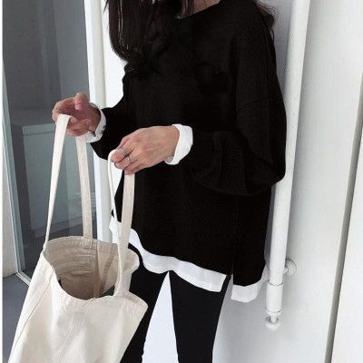 Kvinnors avslappnad sweatshirt med lös passform och moderna detaljer-Eva Jonsson