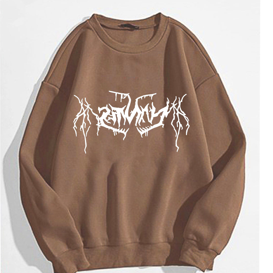 Kvinnors avslappnad sweatshirt med modern grafisk design Mirla-Eva Jonsson