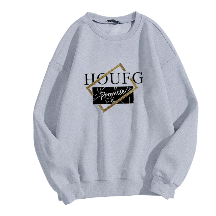 Kvinnors avslappnad sweatshirt med modern grafisk tryck Mirla-Eva Jonsson