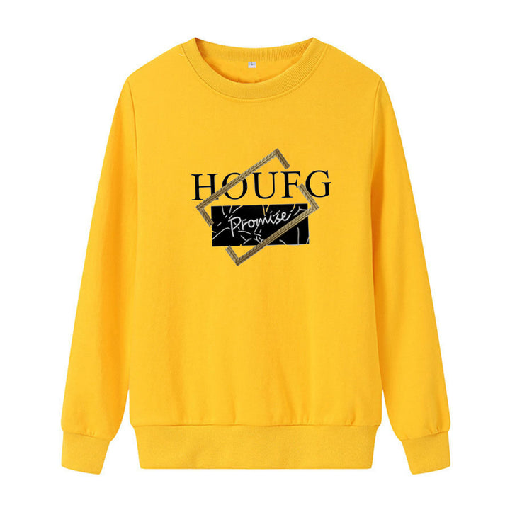 Kvinnors avslappnad sweatshirt med modern grafisk tryck Mirla-Eva Jonsson