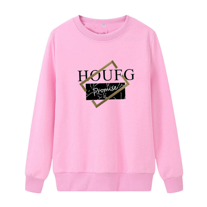 Kvinnors avslappnad sweatshirt med modern grafisk tryck Mirla-Eva Jonsson