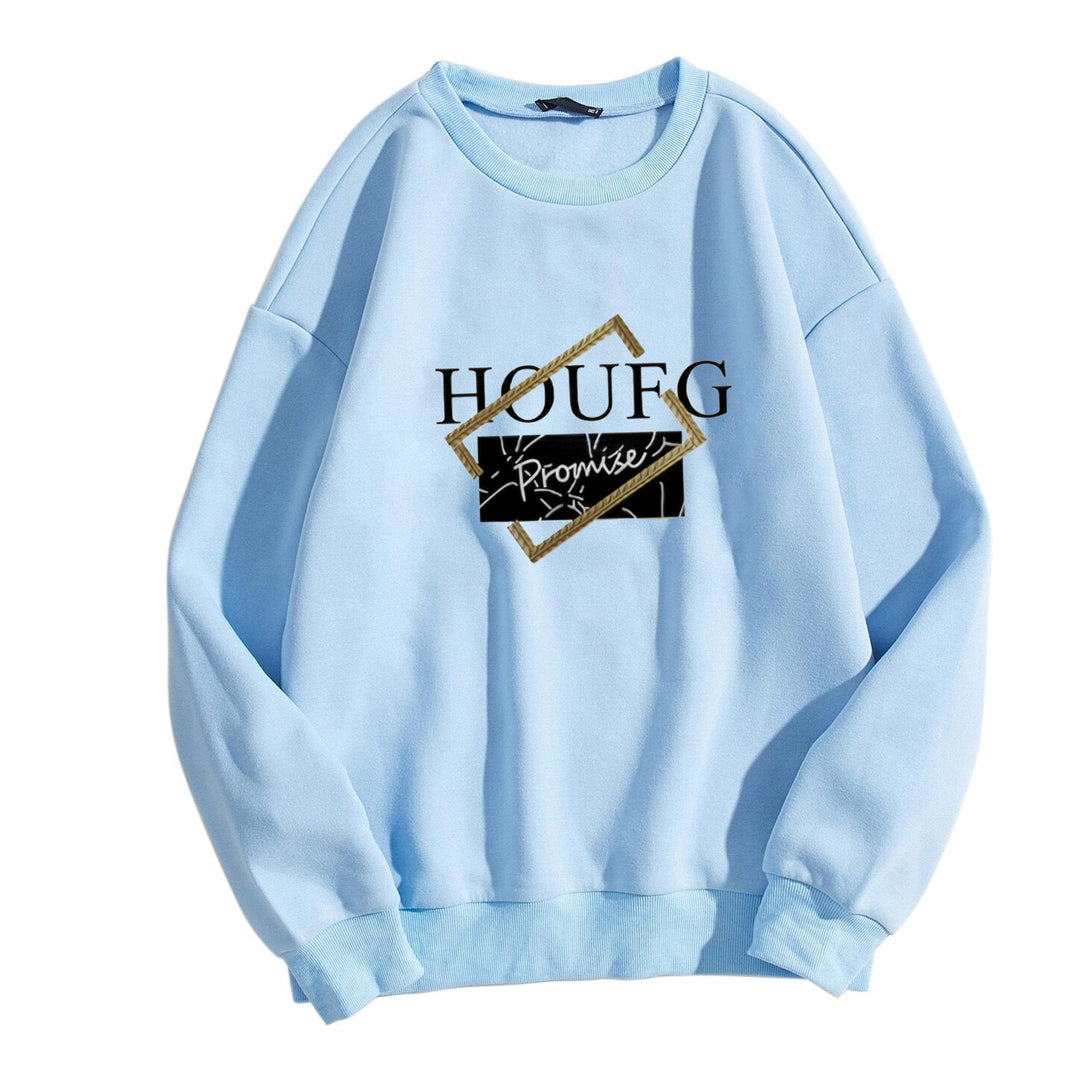Kvinnors avslappnad sweatshirt med modern grafisk tryck Mirla-Eva Jonsson
