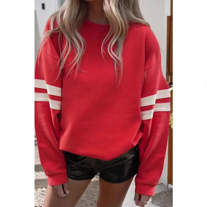Kvinnors avslappnad sweatshirt med sportig design Mirla-Eva Jonsson