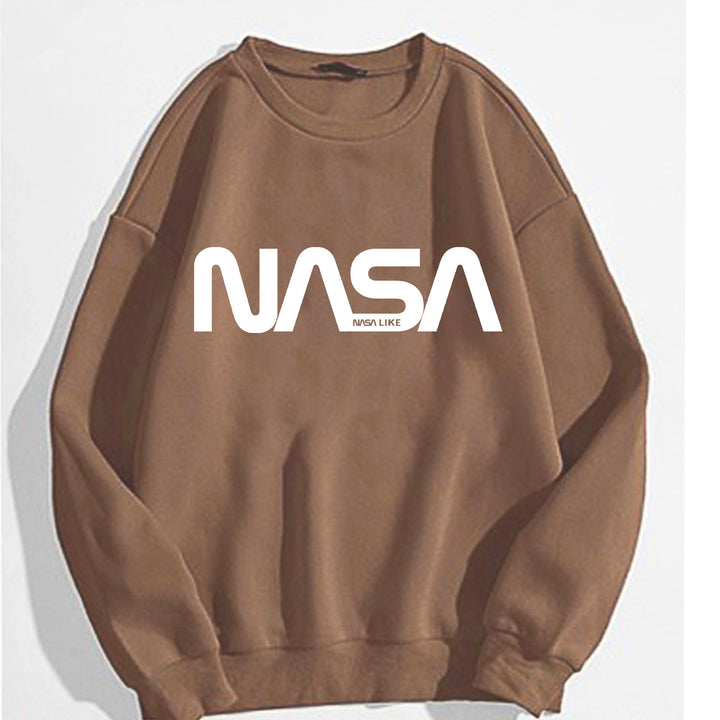 Kvinnors avslappnad sweatshirt med stort NASA-logotyp Mirla-Eva Jonsson