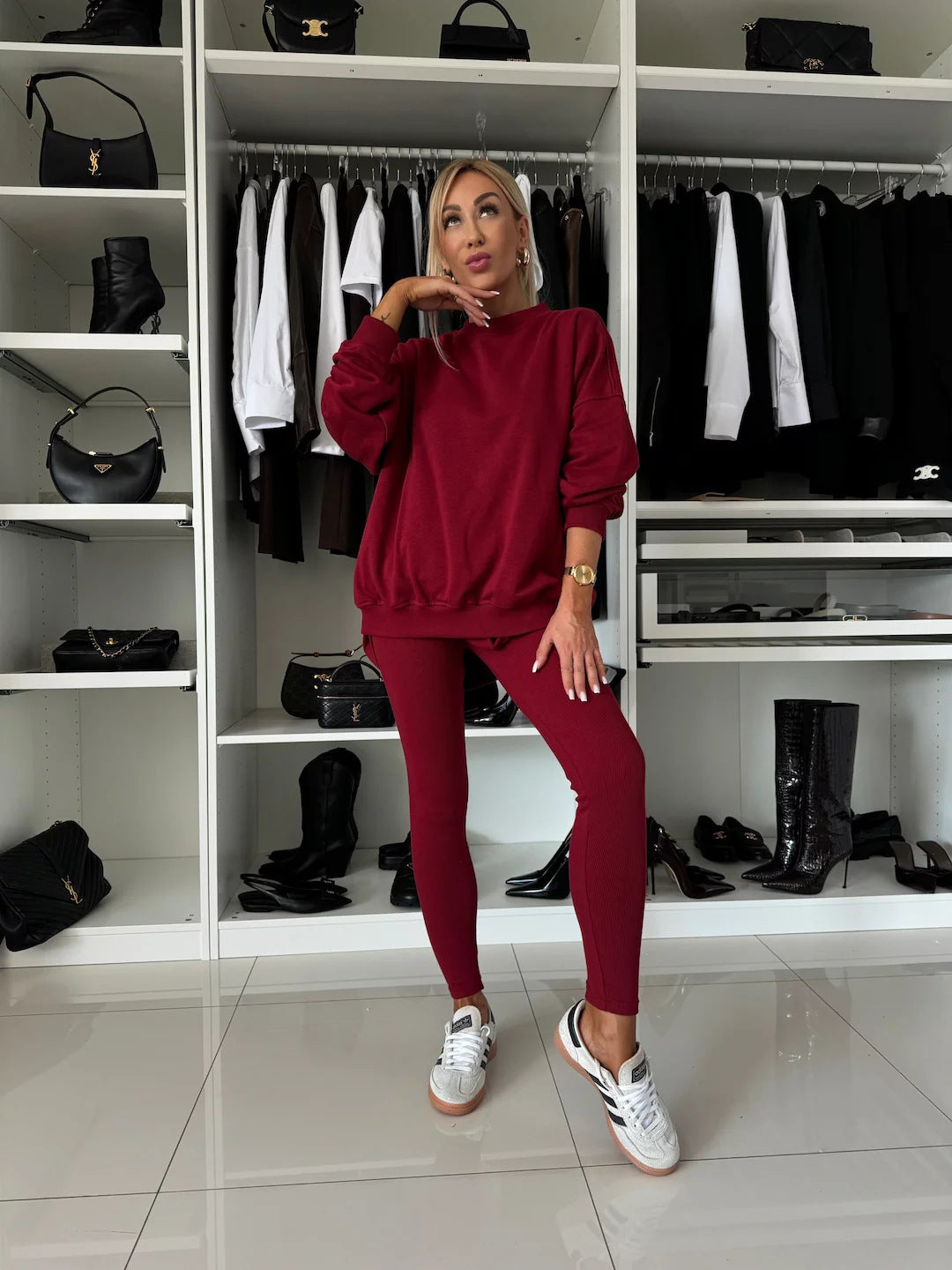 Kvinnors avslappnad sweatshirt och avslappnade leggings Mirla-Eva Jonsson