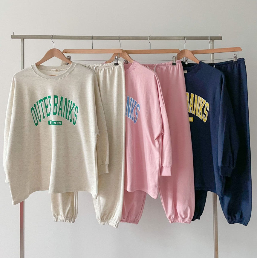 Kvinnors avslappnad sweatshirts och joggingset med broderad logotyp Mirla-Eva Jonsson