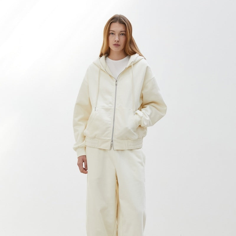 Kvinnors avslappnad zip hoodie jacka Mirla-Eva Jonsson