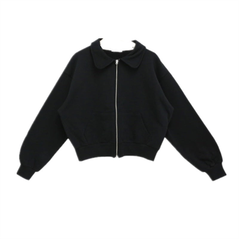 Kvinnors avslappnad zip-up sweatshirt med breda ärmar Mirla-Eva Jonsson