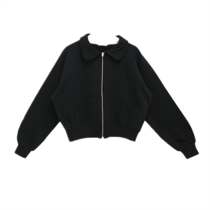 Kvinnors avslappnad zip-up sweatshirt med breda ärmar Mirla-Eva Jonsson