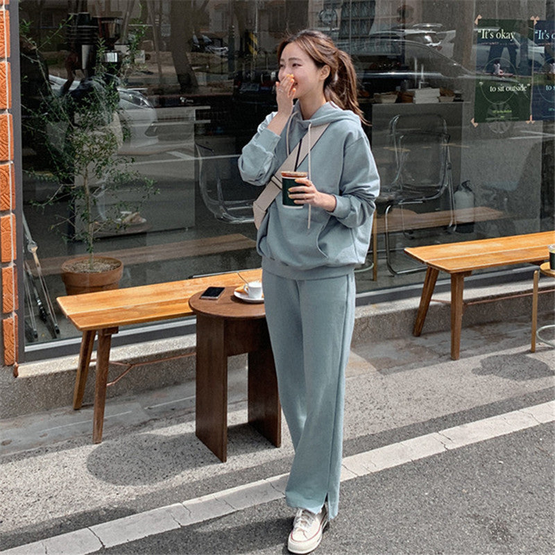 Kvinnors avslappnade hoodie och joggingbyxor set Mirla-Eva Jonsson