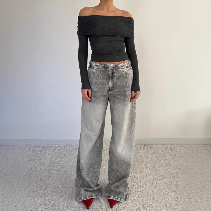 Kvinnors avslappnade jeans med lös passform Mirla-Eva Jonsson