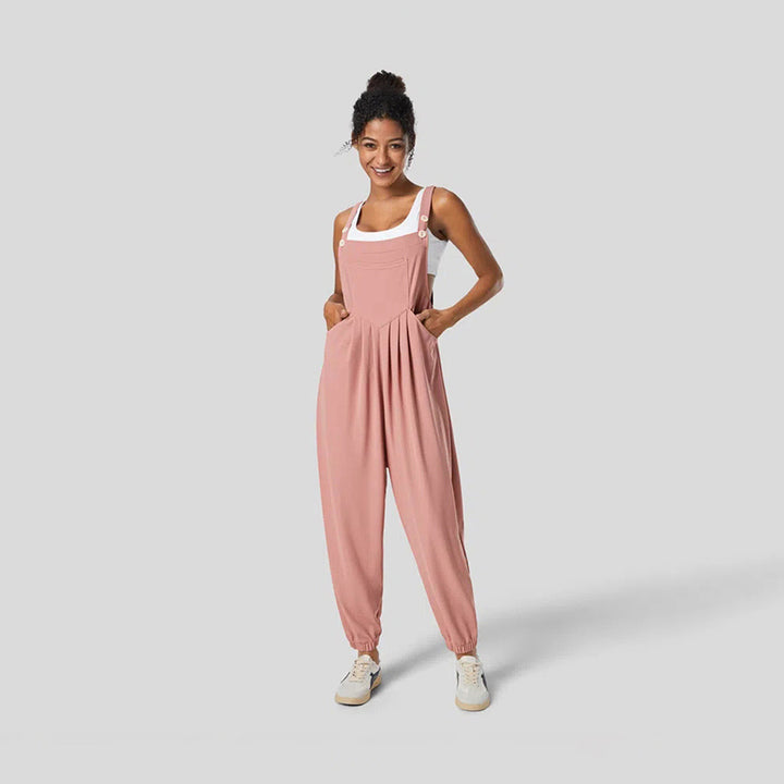 Kvinnors avslappnade jumpsuit med stiligt snitt och praktiska fickor Mirla-Eva Jonsson