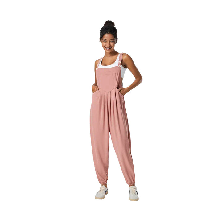 Kvinnors avslappnade jumpsuit med stiligt snitt och praktiska fickor Mirla-Eva Jonsson