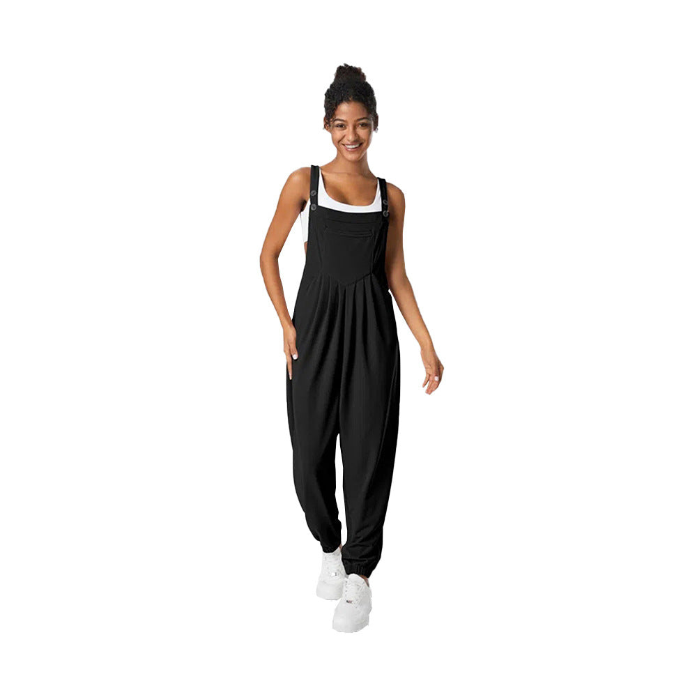 Kvinnors avslappnade jumpsuit med stiligt snitt och praktiska fickor Mirla-Eva Jonsson