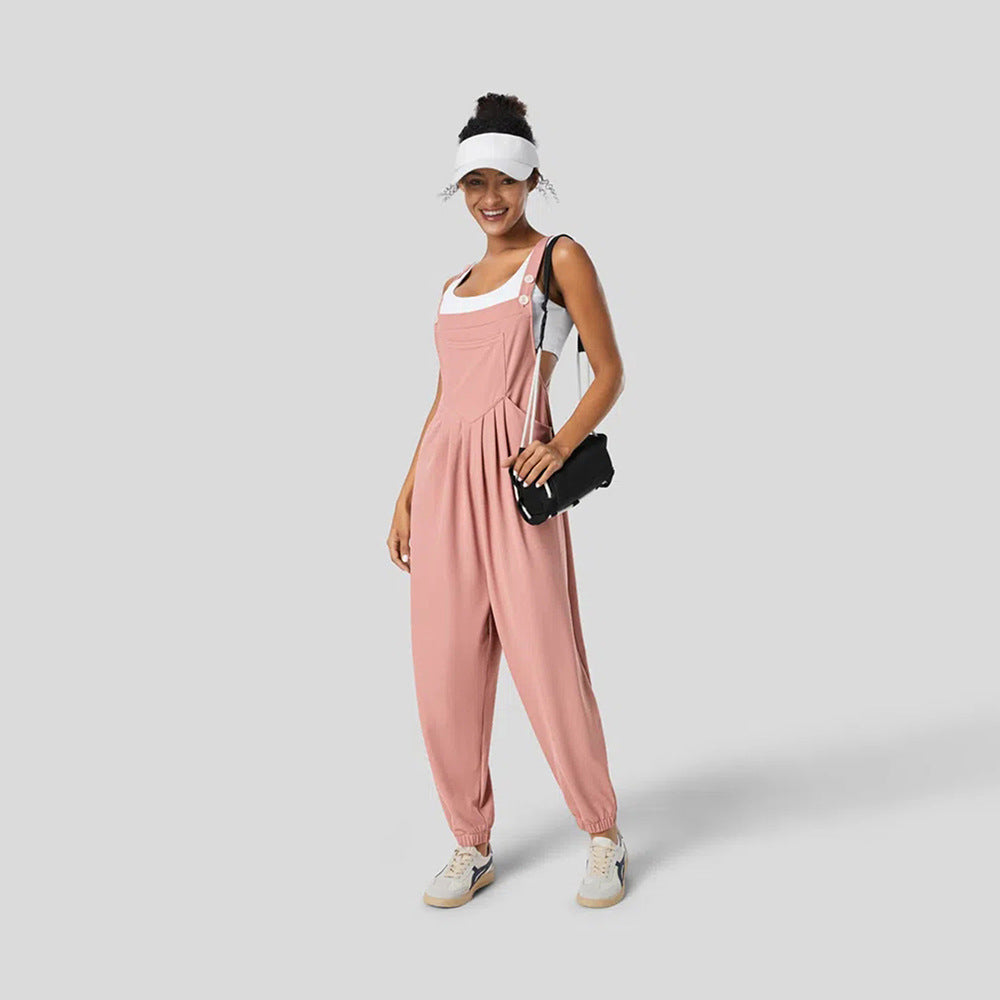 Kvinnors avslappnade jumpsuit med stiligt snitt och praktiska fickor Mirla-Eva Jonsson