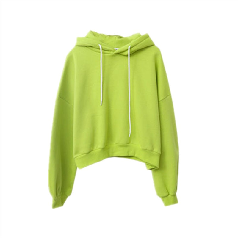 Kvinnors avslappnade kort hoodie med voluminösa ärmar Mirla-Eva Jonsson
